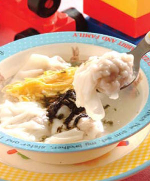 幼兒營養食譜：餛飩湯(圖)